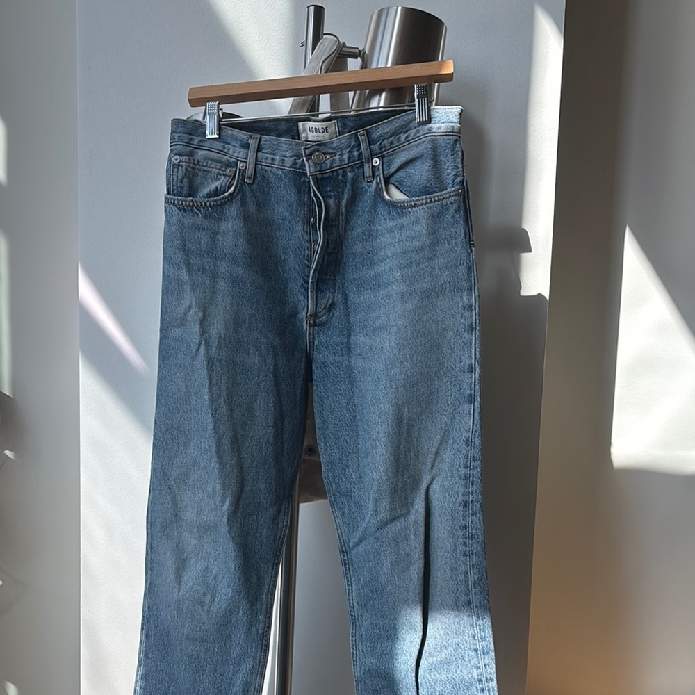 Agolde 90s Pinch Waist Straight-Leg Jeans Medium Wash